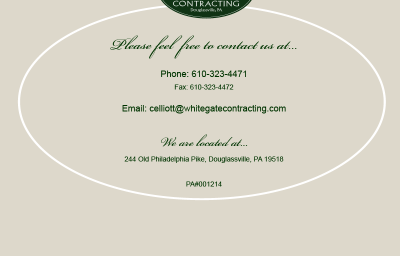 Contact WhiteGate Contracting
